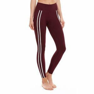 Split59 Wine Stripe Leggings Size S High Rise Workout Yoga Pants